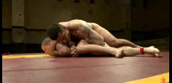  Hot muscle gay studs fight to fuck ass at the quarter finals